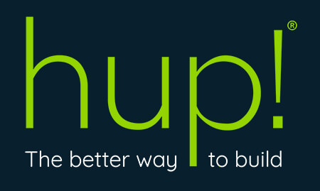 Hup! Logo. The better way to build.